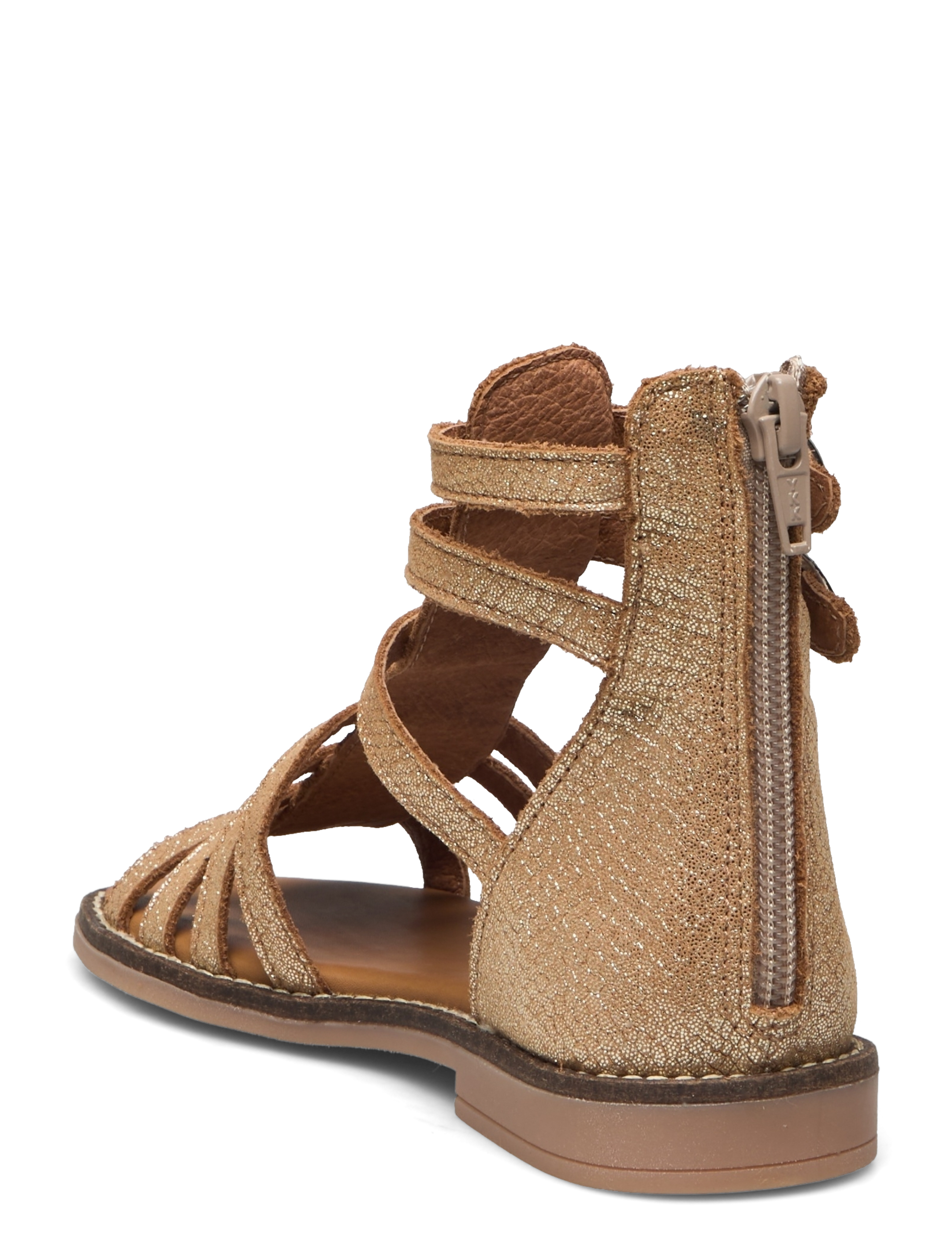 Arauto RAP - HAND MADE OPEN SANDAL - födelsedagspresenter - gold snake - 2