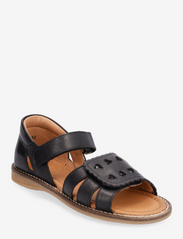 Hand Made Open Sandal - BLACK LEATHER