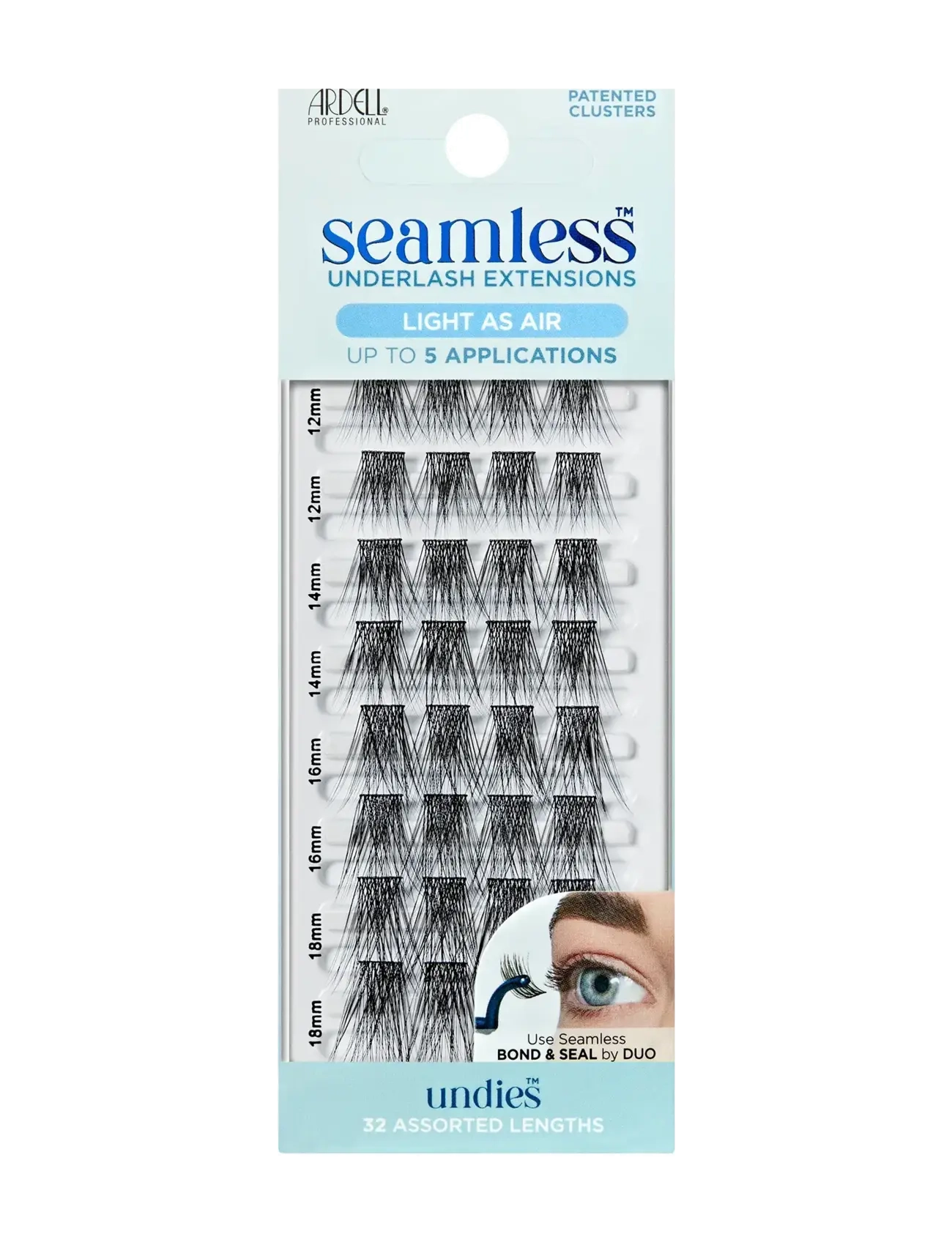 Ardell Seamless Refill Light As Air, One Size, Black, Øjne > Vipper, Dame