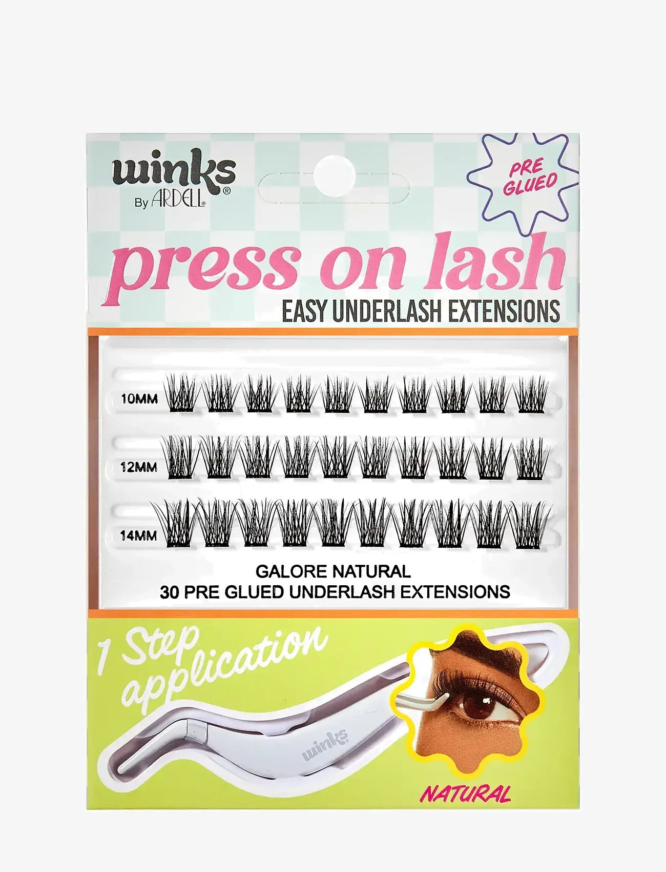 Ardell - Winks Press On Underlash Extensions Galore Natural - förðunarvörur - black - 1
