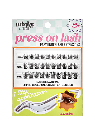 Winks Press On Underlash Extensions Galore Natural - øJenvipper