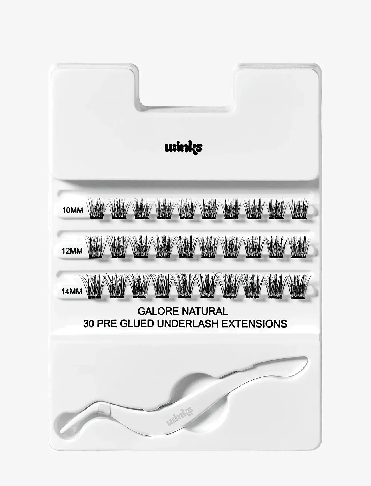 Ardell - Winks Press On Underlash Extensions Galore Natural - förðunarvörur - black - 2