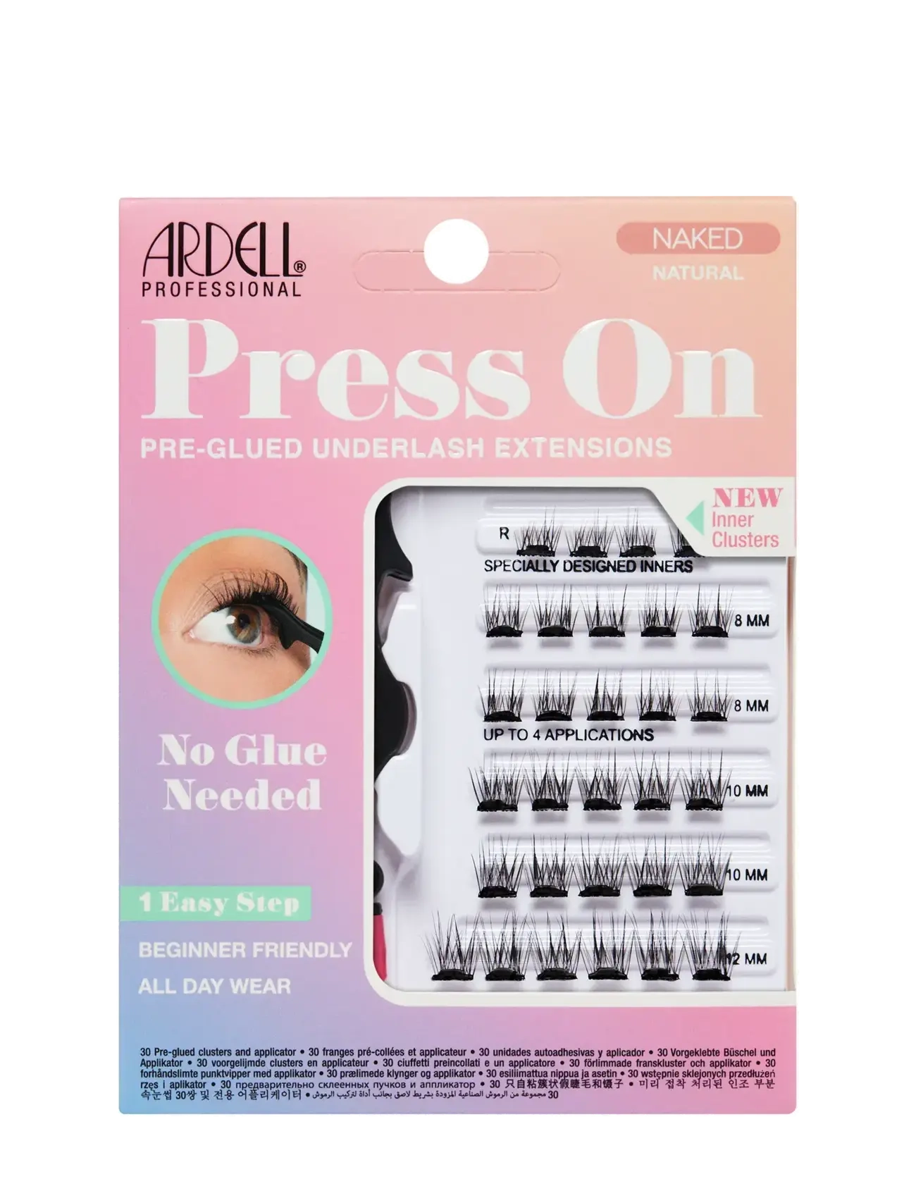 Ardell Naked Press On Underlash Extensions Natural, One Size, Black, Øjne > Vipper, Dame