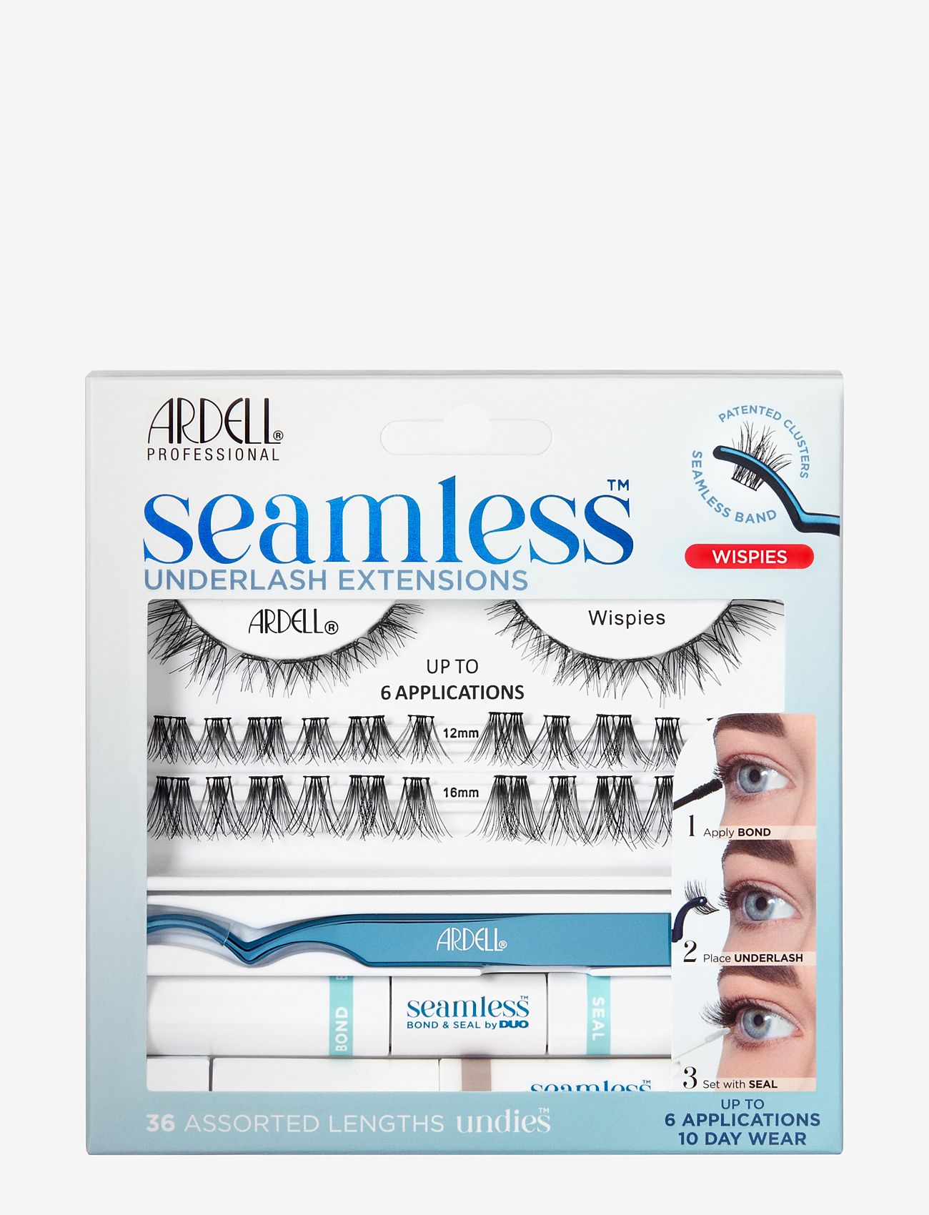 Ardell - Seamless Extensions Kit Wispies - festkläder till outletpriser - black - 0