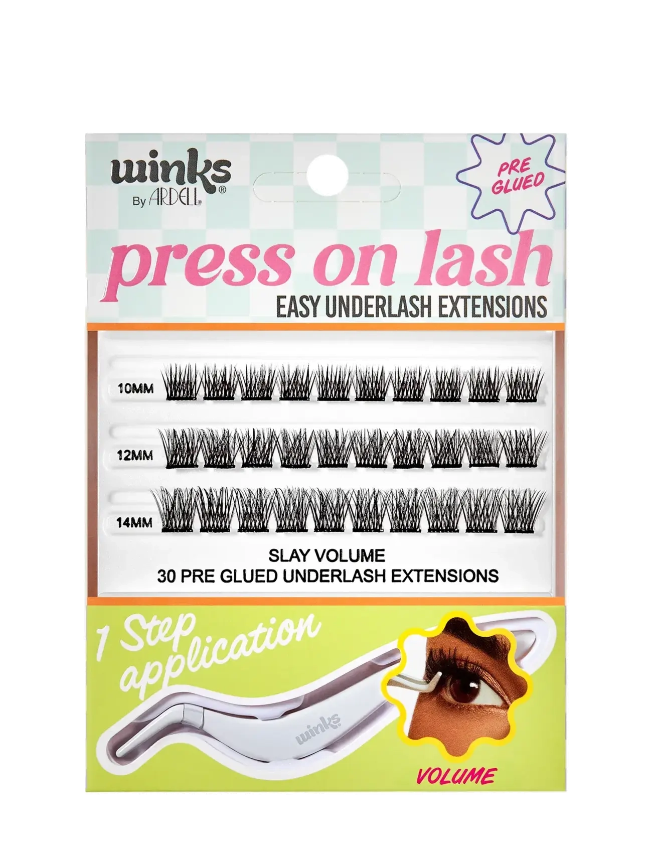 Ardell Winks Press On Underlash Extensions Slay Volume, Vippe, Sort, Str: ONE SIZE