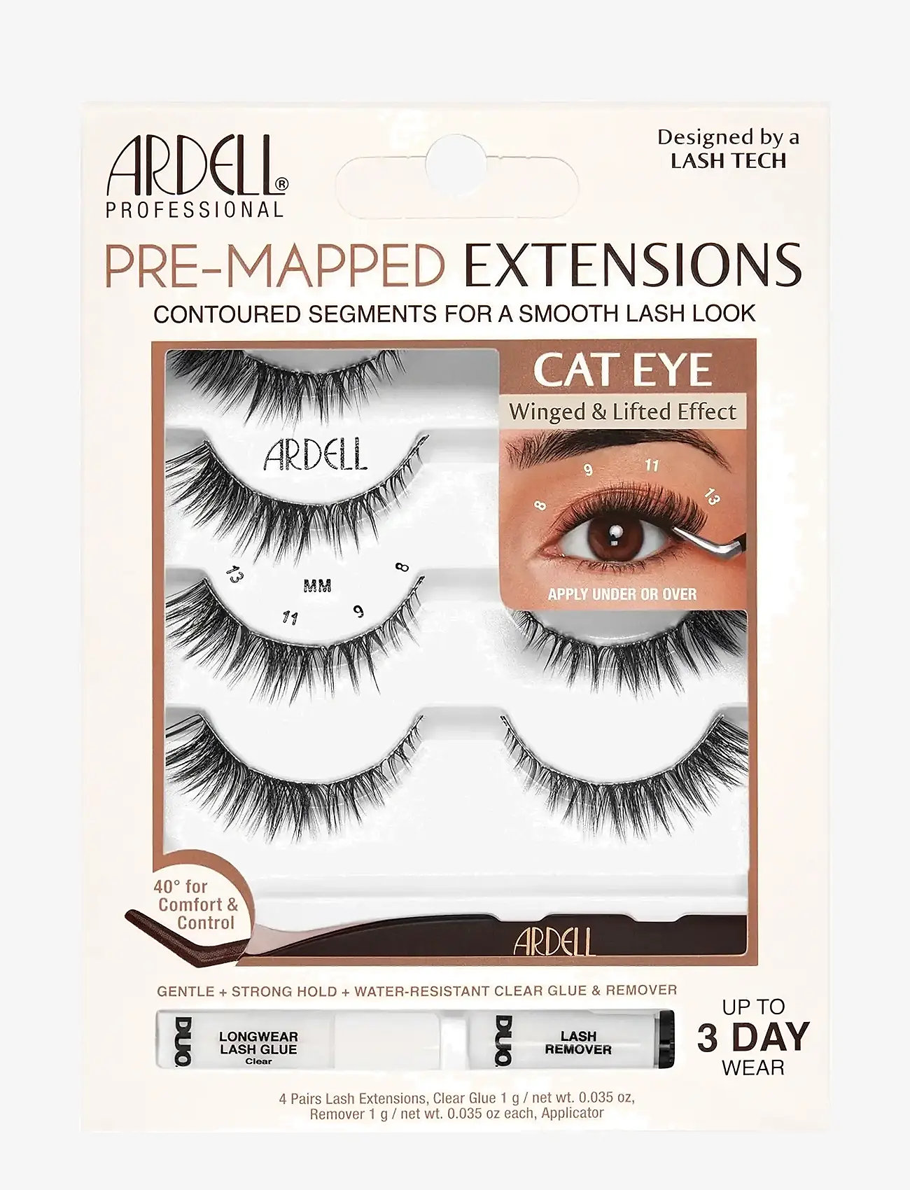 Ardell - Pre-Mapped Extensions Cat Eye - festtøj til outletpriser - black - 1