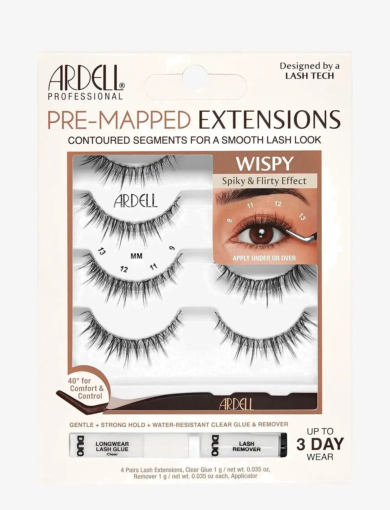 Ardell - Pre-Mapped Extensions Wispy - makeup - black - 1