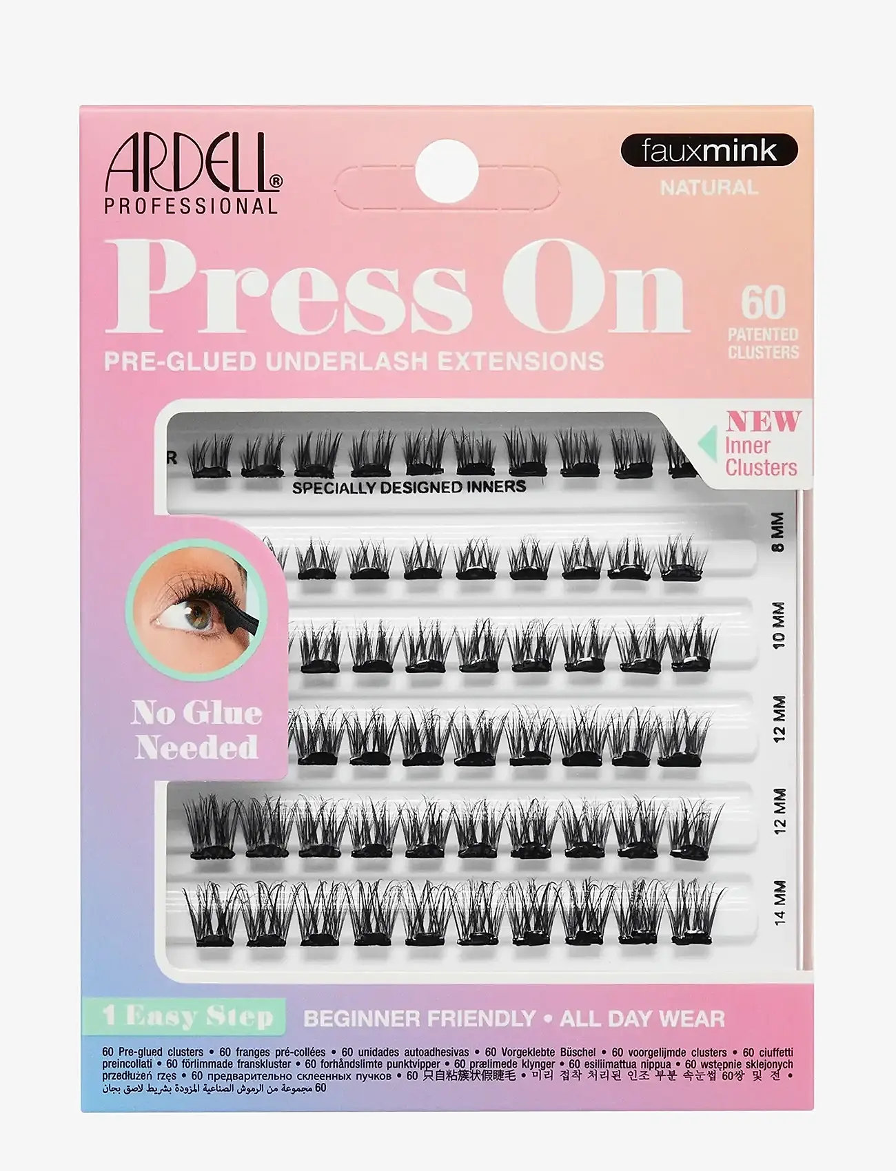 Ardell - Press On Faux Mink Natural Multipack - makeup - black - 0