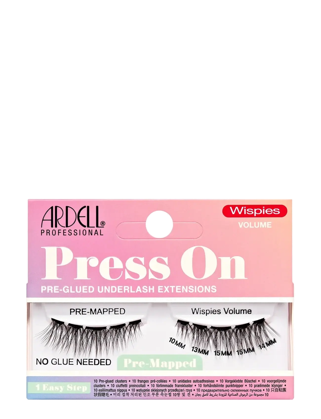 Ardell Press On Pre-Mapped Wispies Volume - Lösögonfransar - BLACK / black