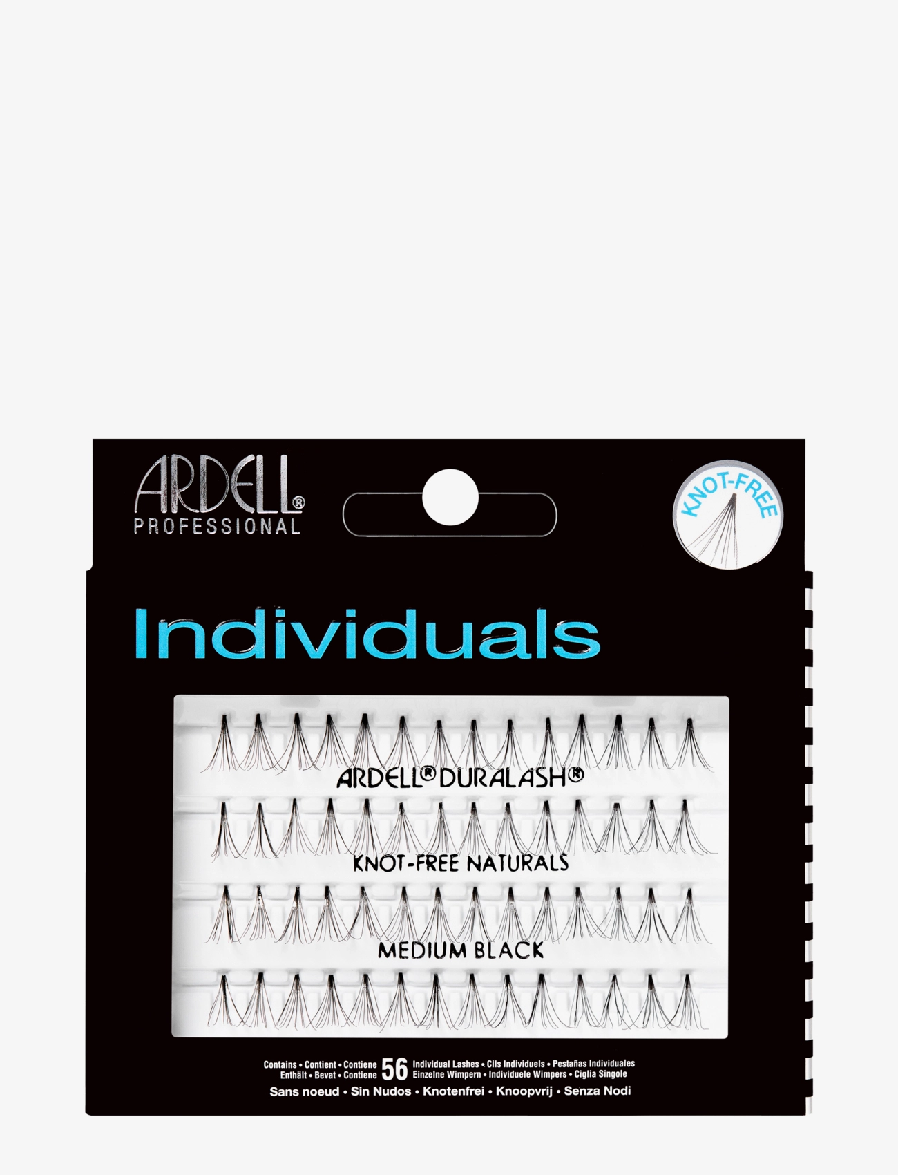 Ardell Individual Knot-Free Medium, Vippe, Sort, Str: ONE SIZE