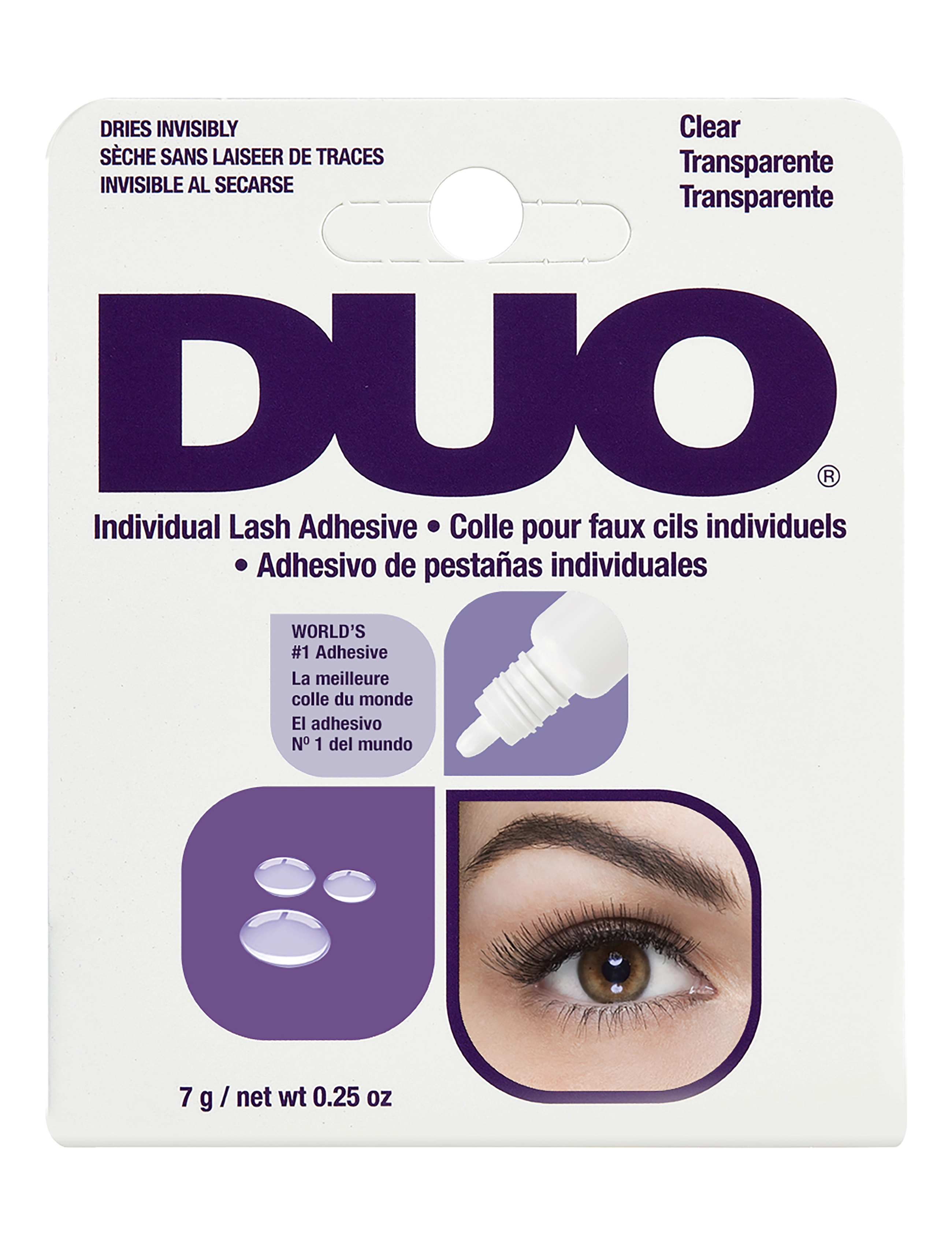 Ardell Duo Individual Adhesive Clear, Vippe, Nude, Str: 7 g