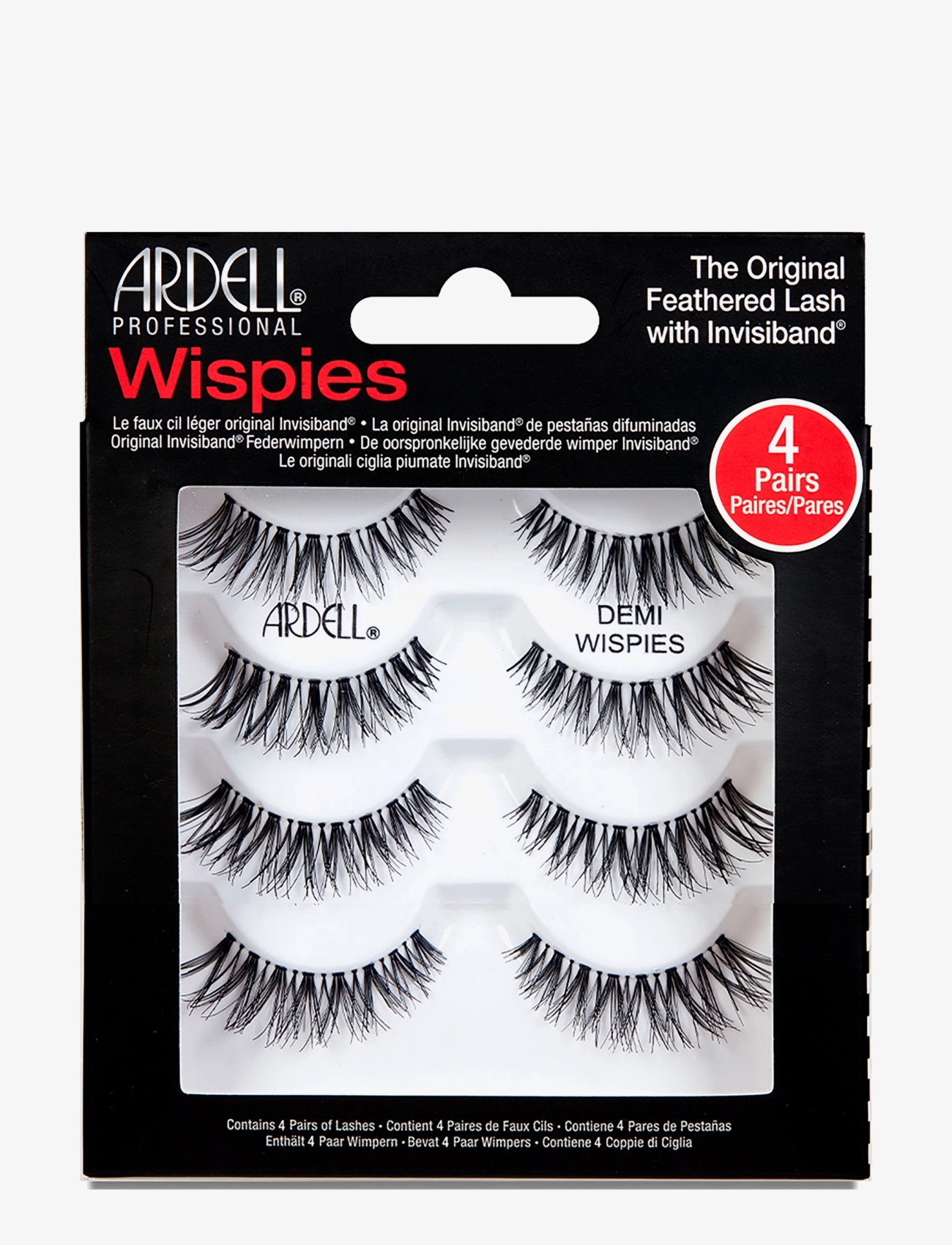 Ardell Demi Wispies Multipack 4 Pairs, Vippe, Sort, Str: ONE SIZE