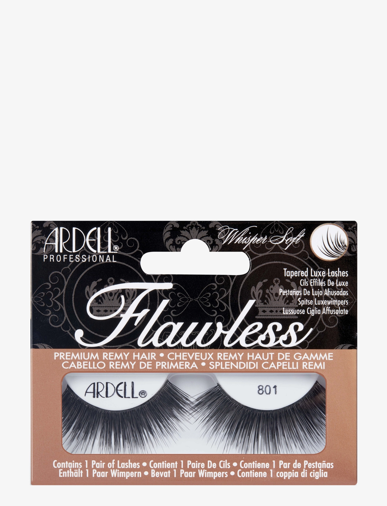 Ardell Flawless Lash 801, One Size, Black, Øjne > Vipper, Dame