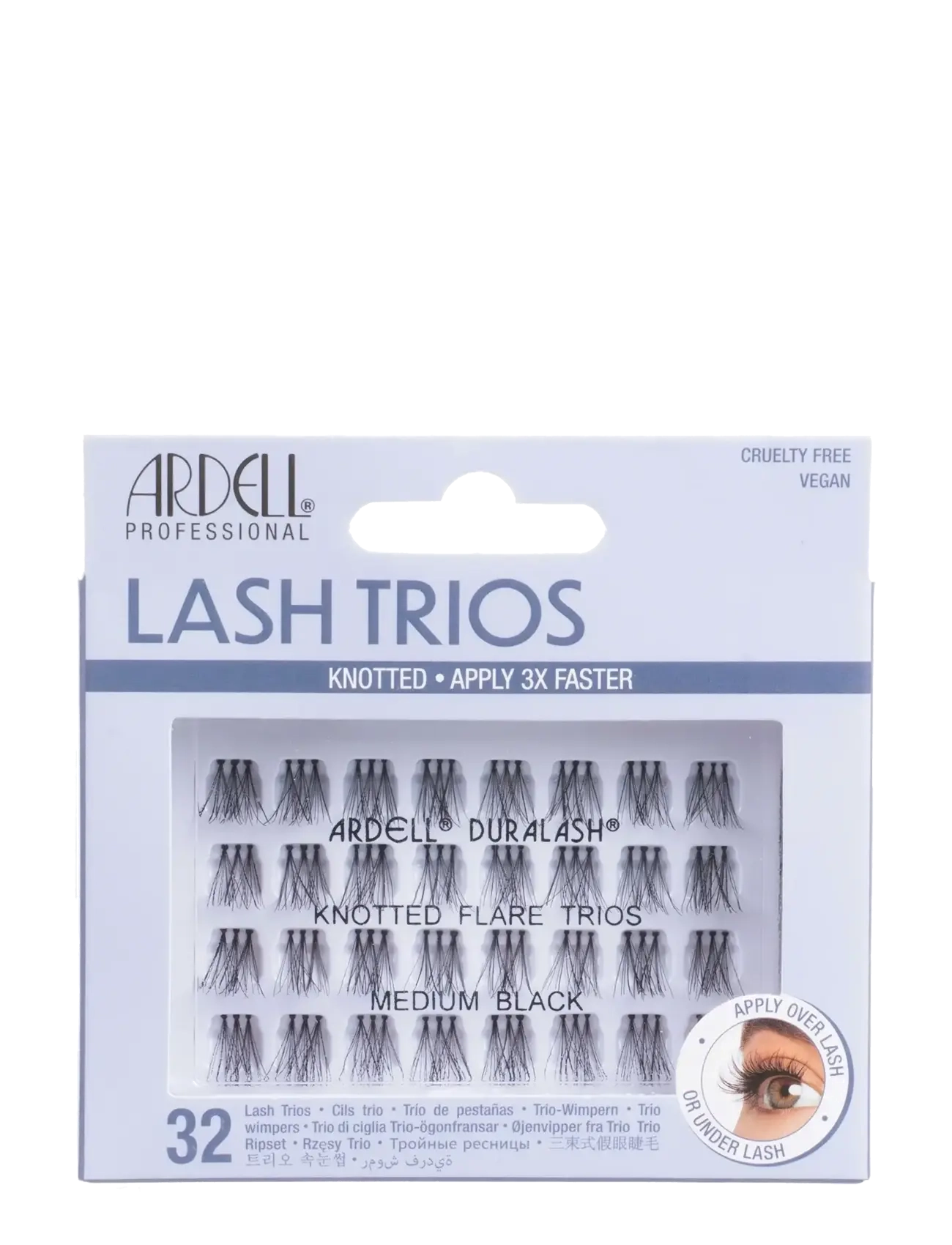 Ardell Trio Individual Medium - Lösögonfransar - BLACK / black