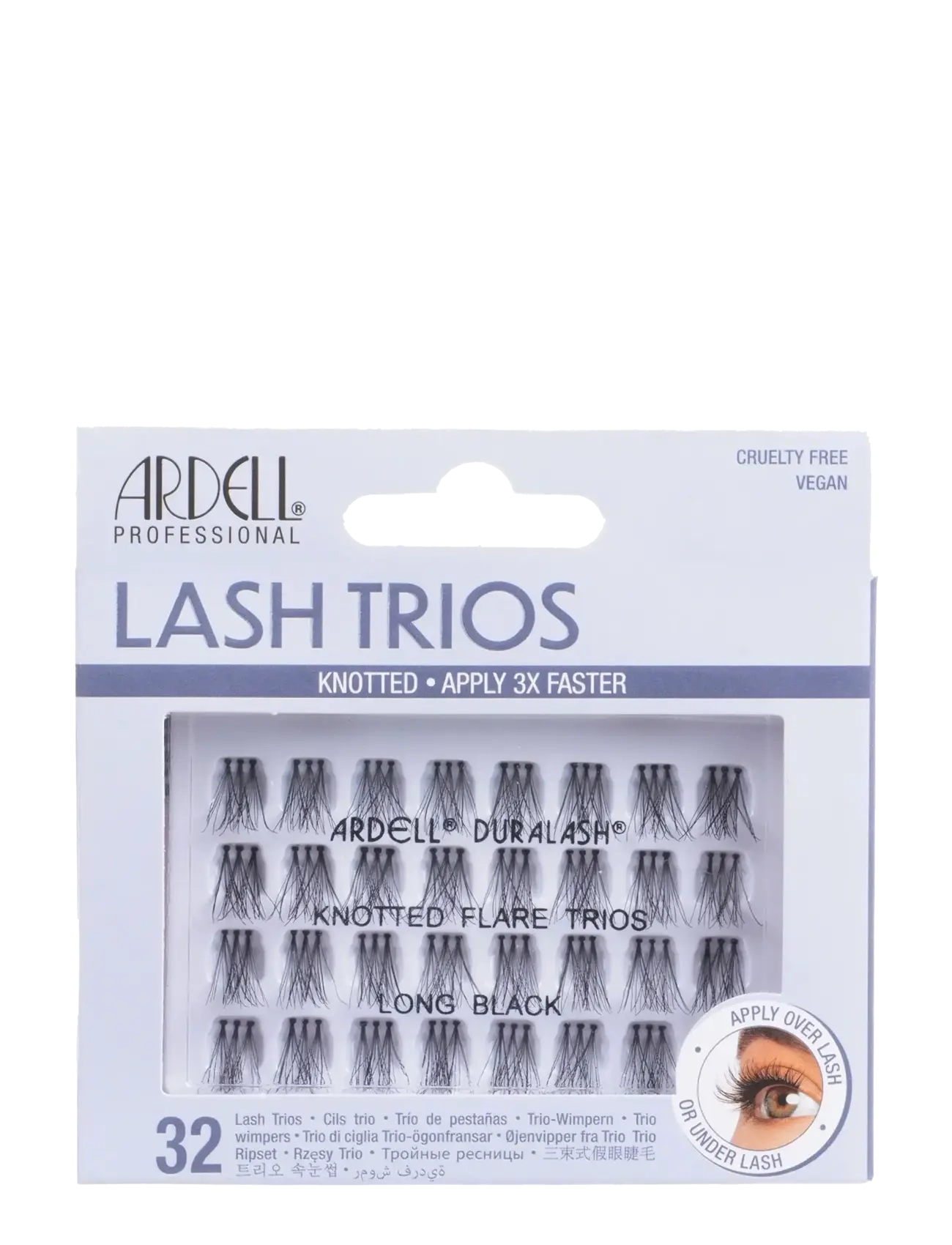 Ardell Trio Individual Long, One Size, Black, Øjne > Vipper, Dame