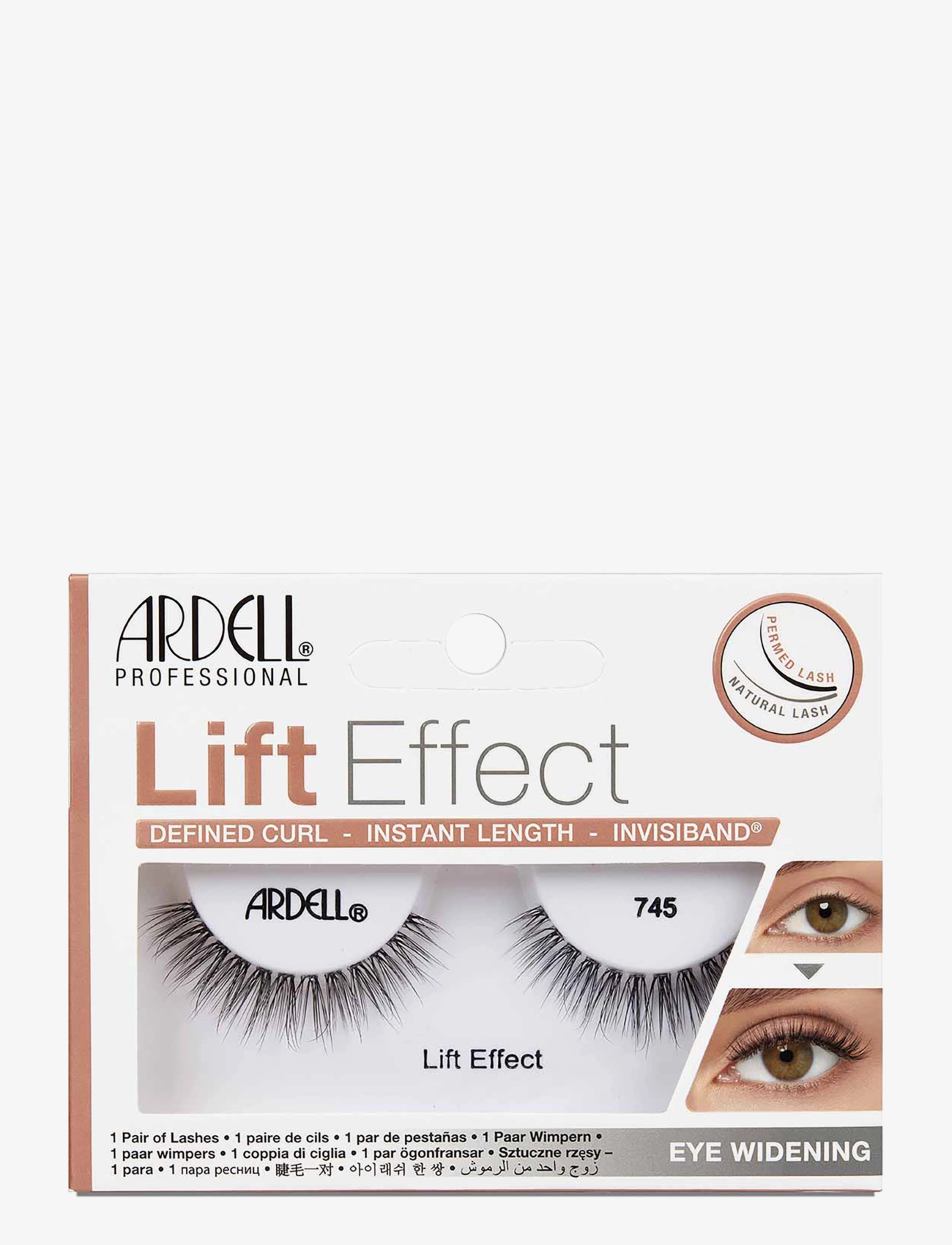 Ardell Lift Effect 745, One Size, Black, Øjne > Vipper, Dame