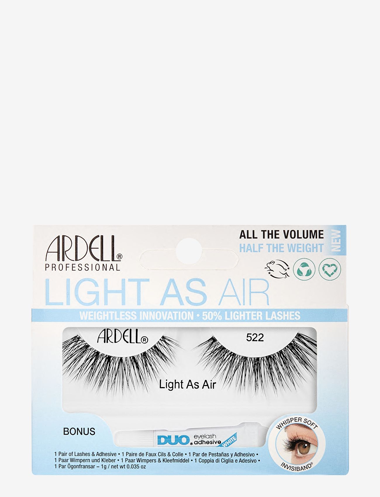Ardell - Light As Air Lash 522 - makeup - black - 0