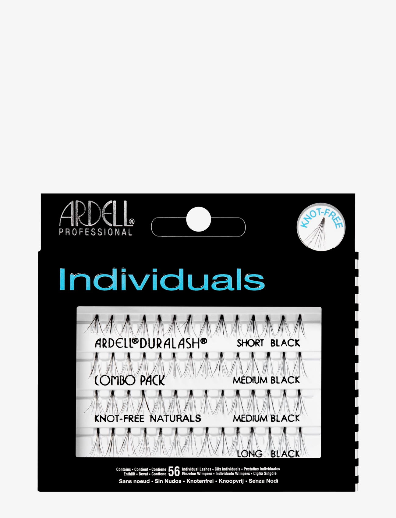 Ardell Individual Knot-Free Combo, Vippe, Sort, Str: ONE SIZE