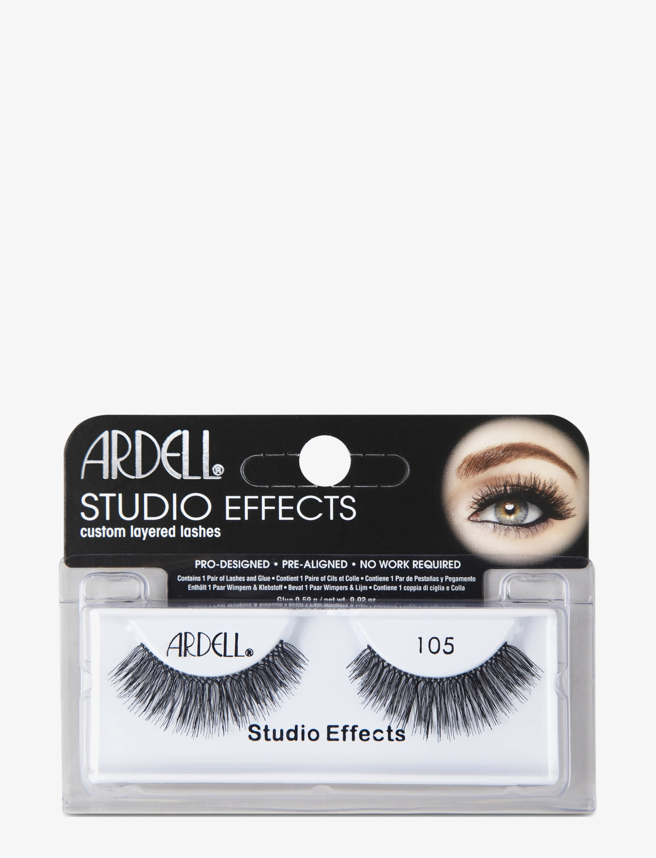 Ardell Studio Effects 105, One Size, Black, Øjne > Vipper, Dame