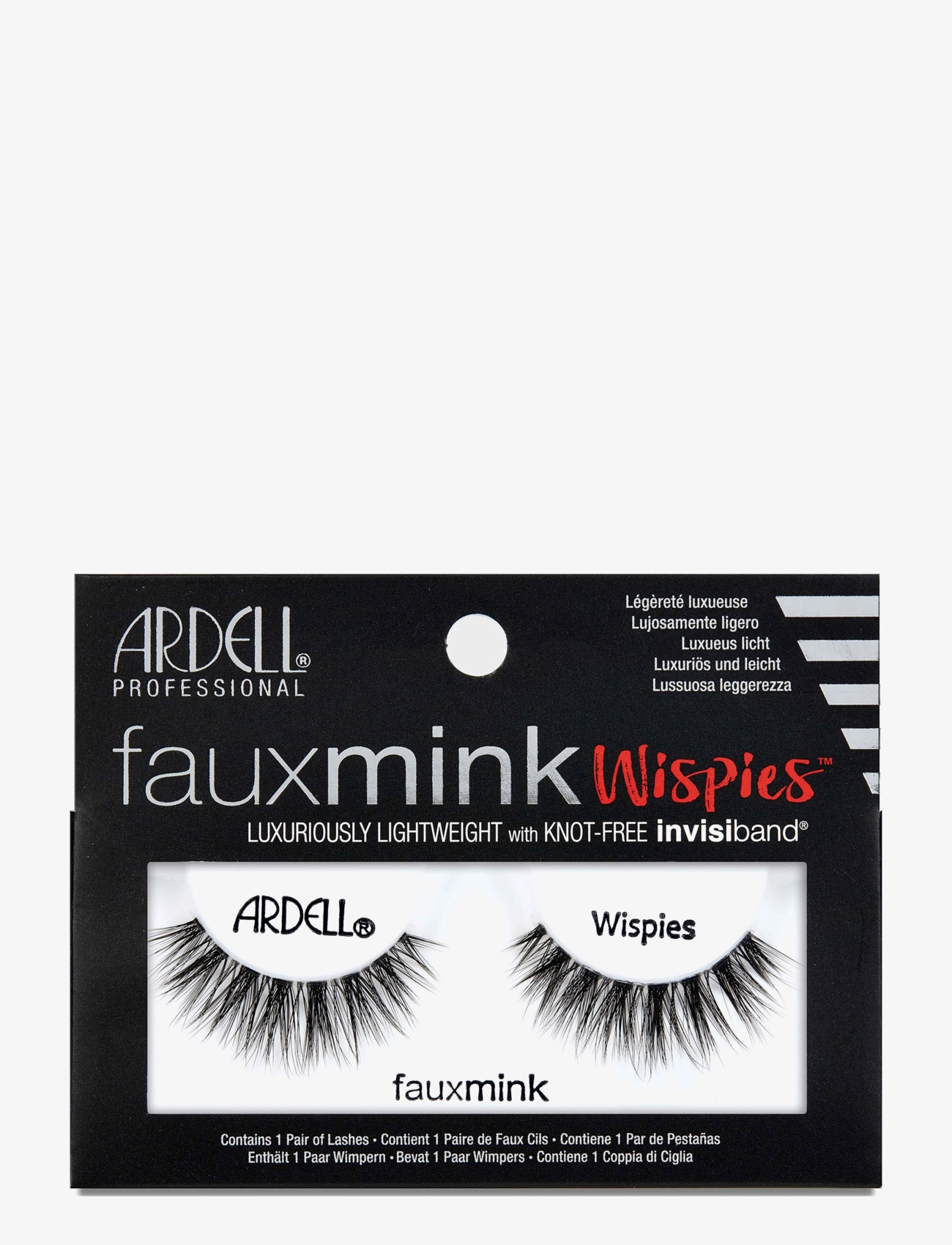 Ardell Faux Mink Wispies - Lösögonfransar - BLACK / black
