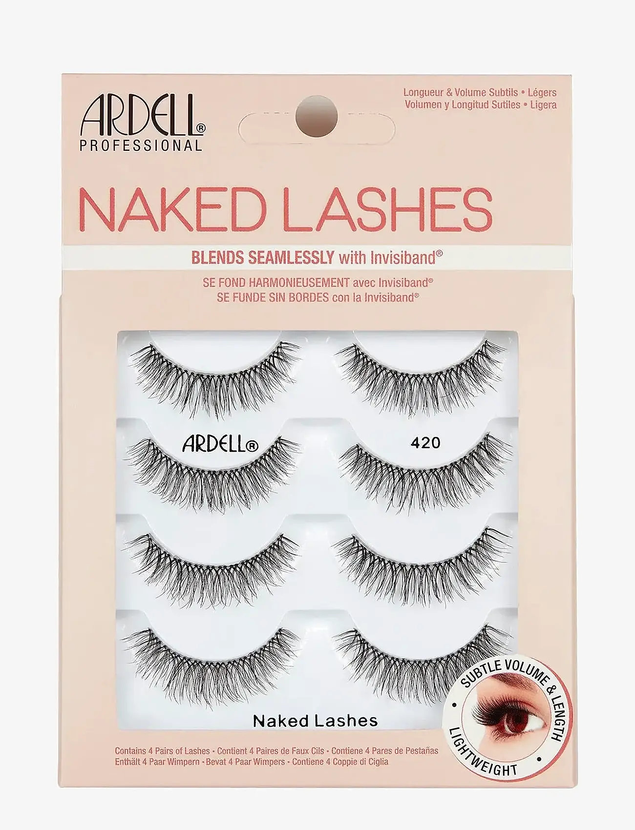Ardell - Naked Lashes 420 Multipack - festtøj til outletpriser - black - 0