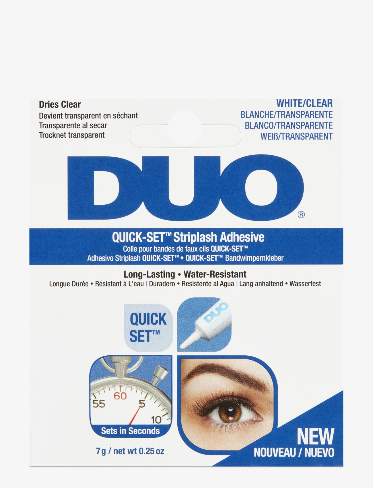 Ardell Duo Quick-Set Clear, Vippe, Nude, Str: 7 g