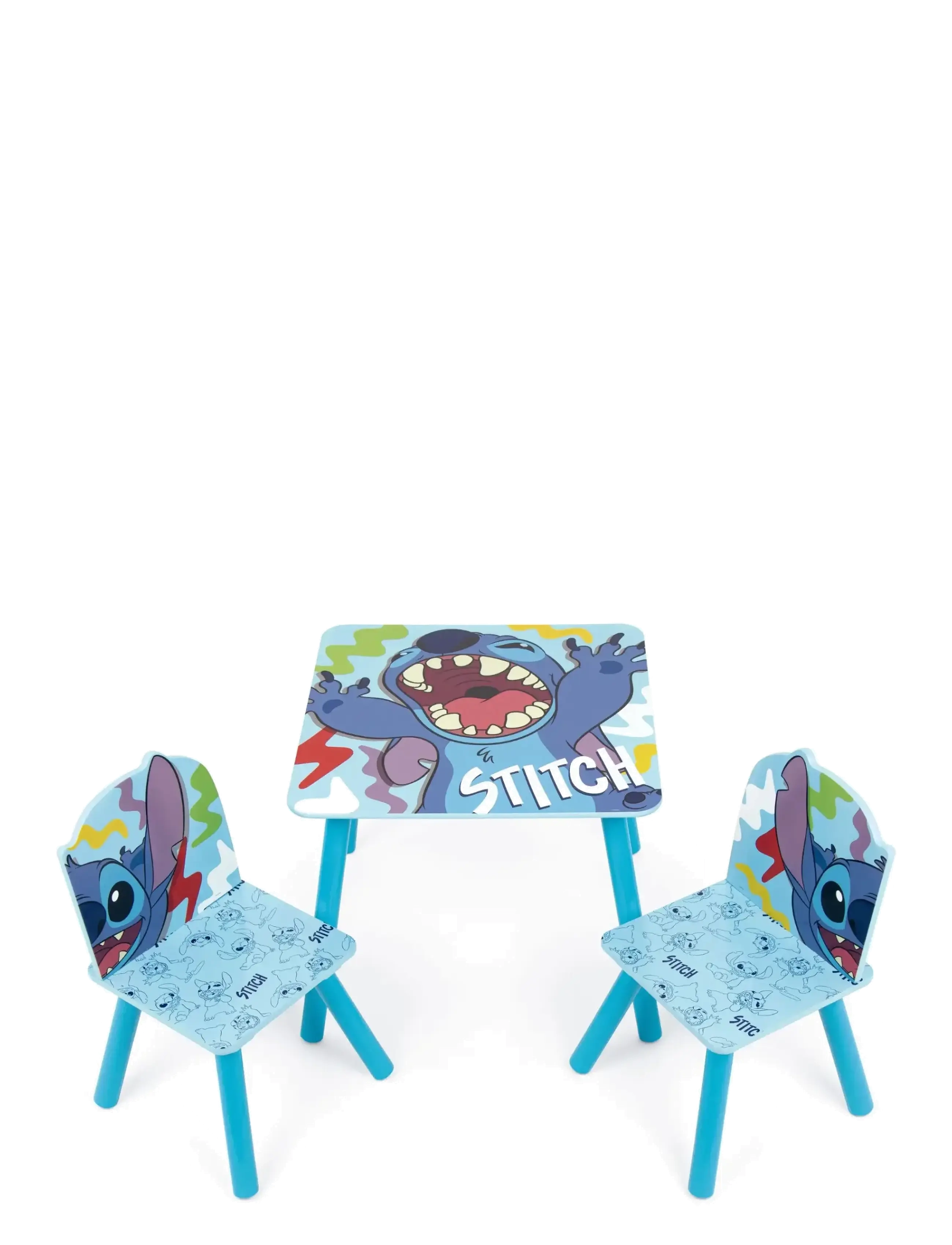 Lilo & Stitch Table/Chairs Set, One Size, Blue, Møbler > Stole Og Skamler, Børn