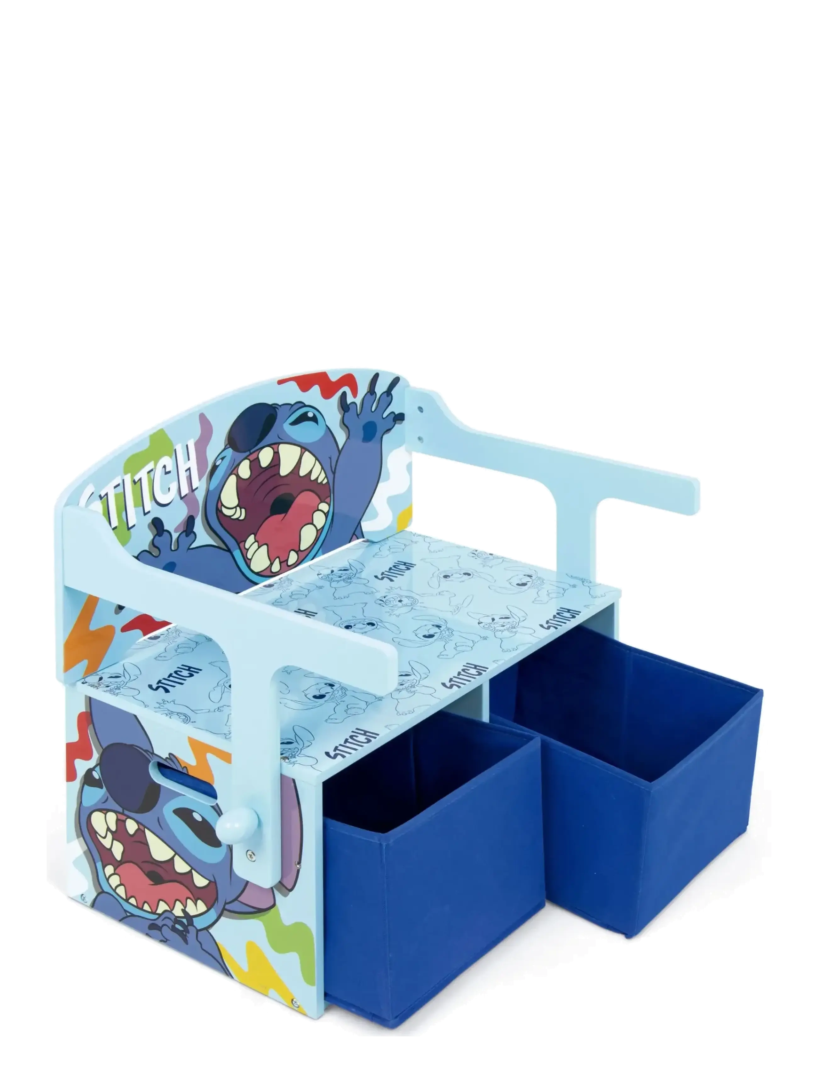 Lilo & Stitch Desk Bench 3 In 1, One Size, Blue, Møbler > Stole Og Skamler, Børn