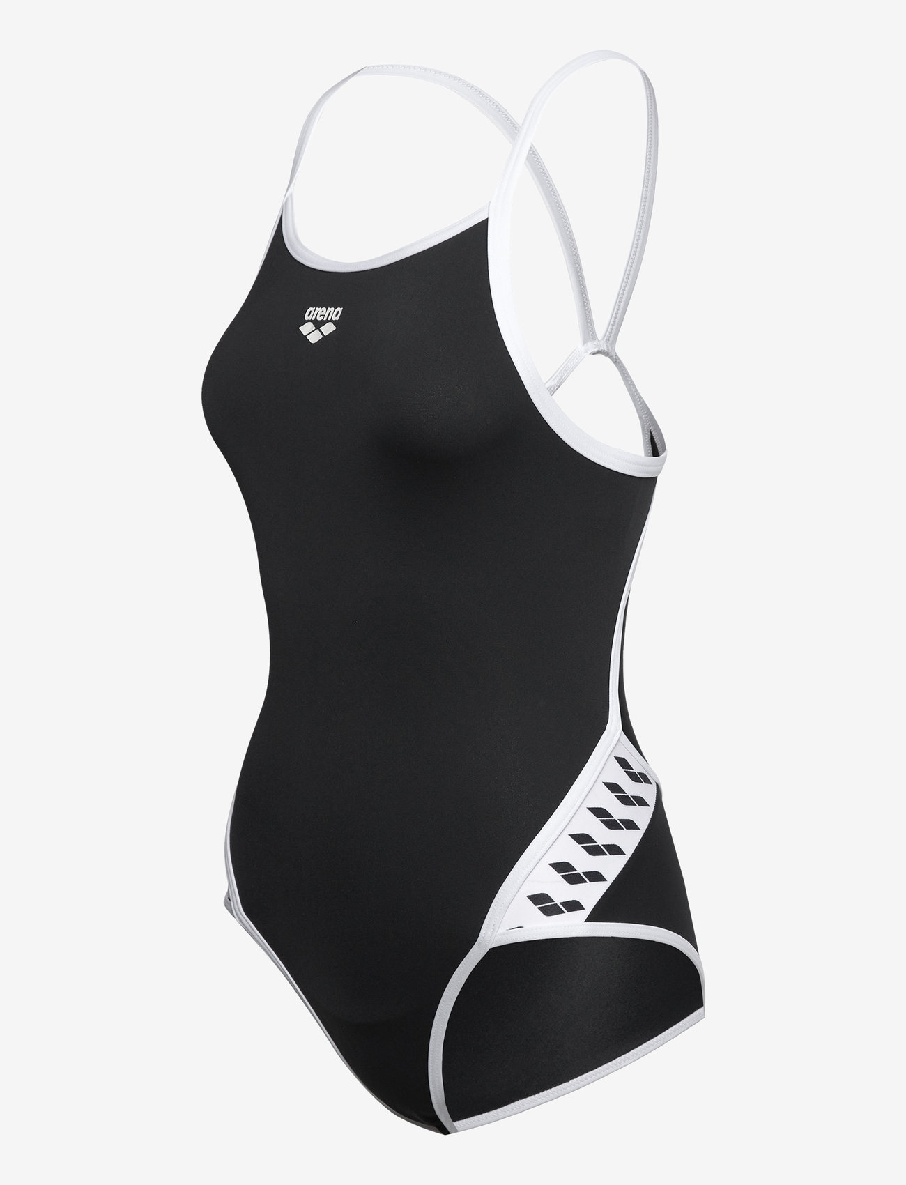 Arena - W TEAM STRIPE SUPER FLY BACK ONE PIECE BLACK-WHITE - black-white - 3
