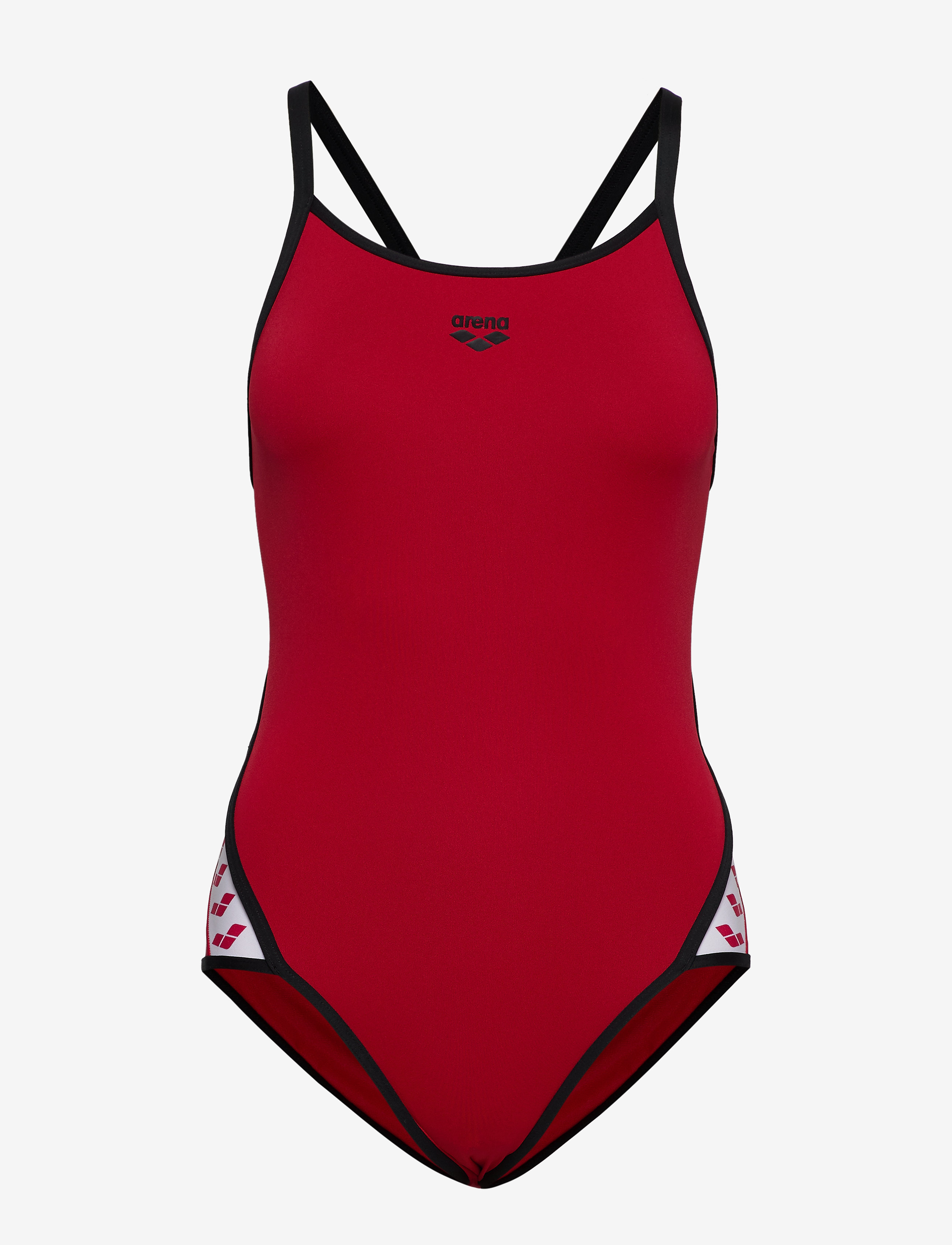Arena - W TEAM STRIPE SUPER FLY BACK ONE PIECE - red-black - 0