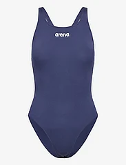 Arena - WOMEN'S TEAM SWIMSUIT SWIM PRO SOLID ASPHALT-BLACK - swimsuits - navy - 0