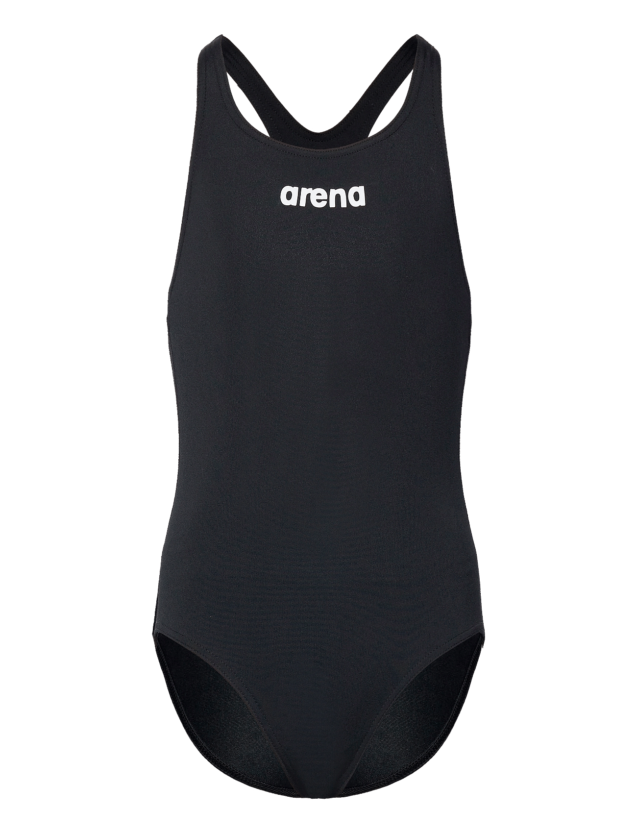 Team Badedrakt Swim Pro Solid Black-White str. 12-13år