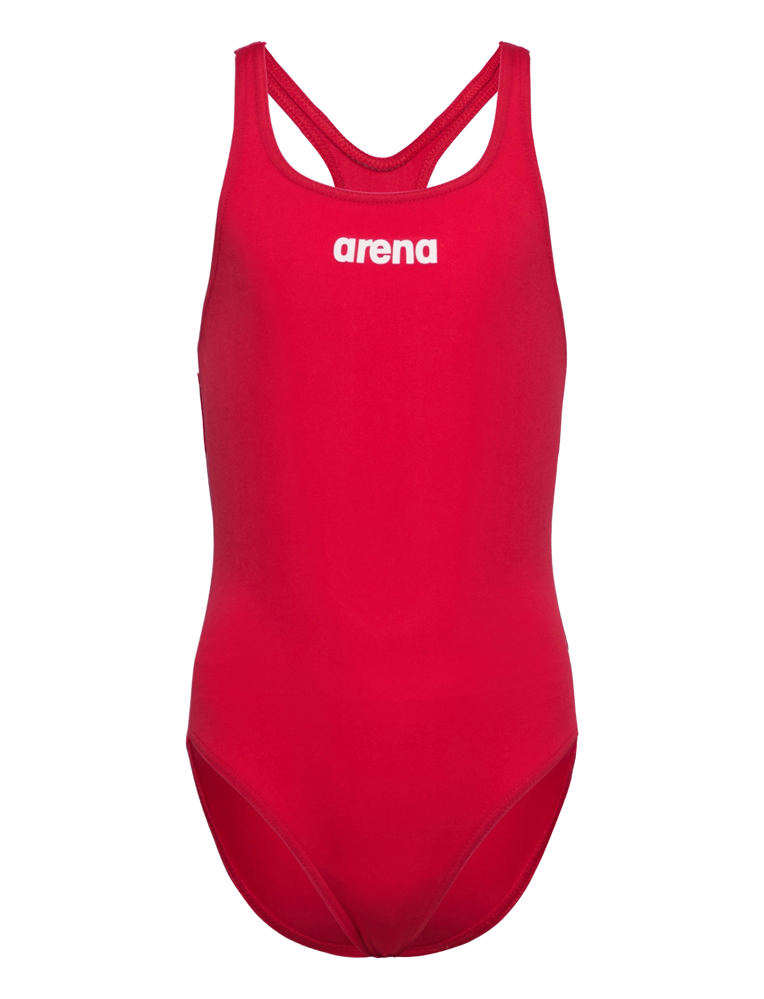ARENA Mädchen's Team Badeanzug Swim Pro Solid Rot - 128 - Kinder