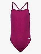 GIRL'S TEAM SWIMSUIT CHALLENGE SOLID - RED