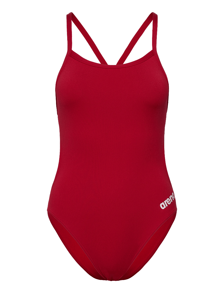 Arena - WOMEN'S TEAM SWIMSUIT CHALLENGE SOLID - sport-bademode - red-white - 0
