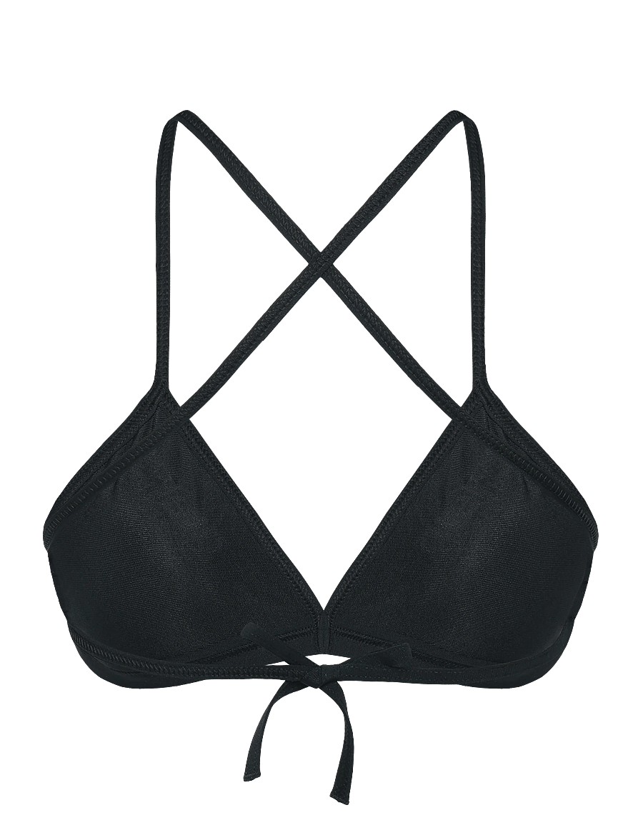 Arena - WOMEN'S TEAM SWIM TOP TIE BACK SOLID - sport-bademode - black-white - 1