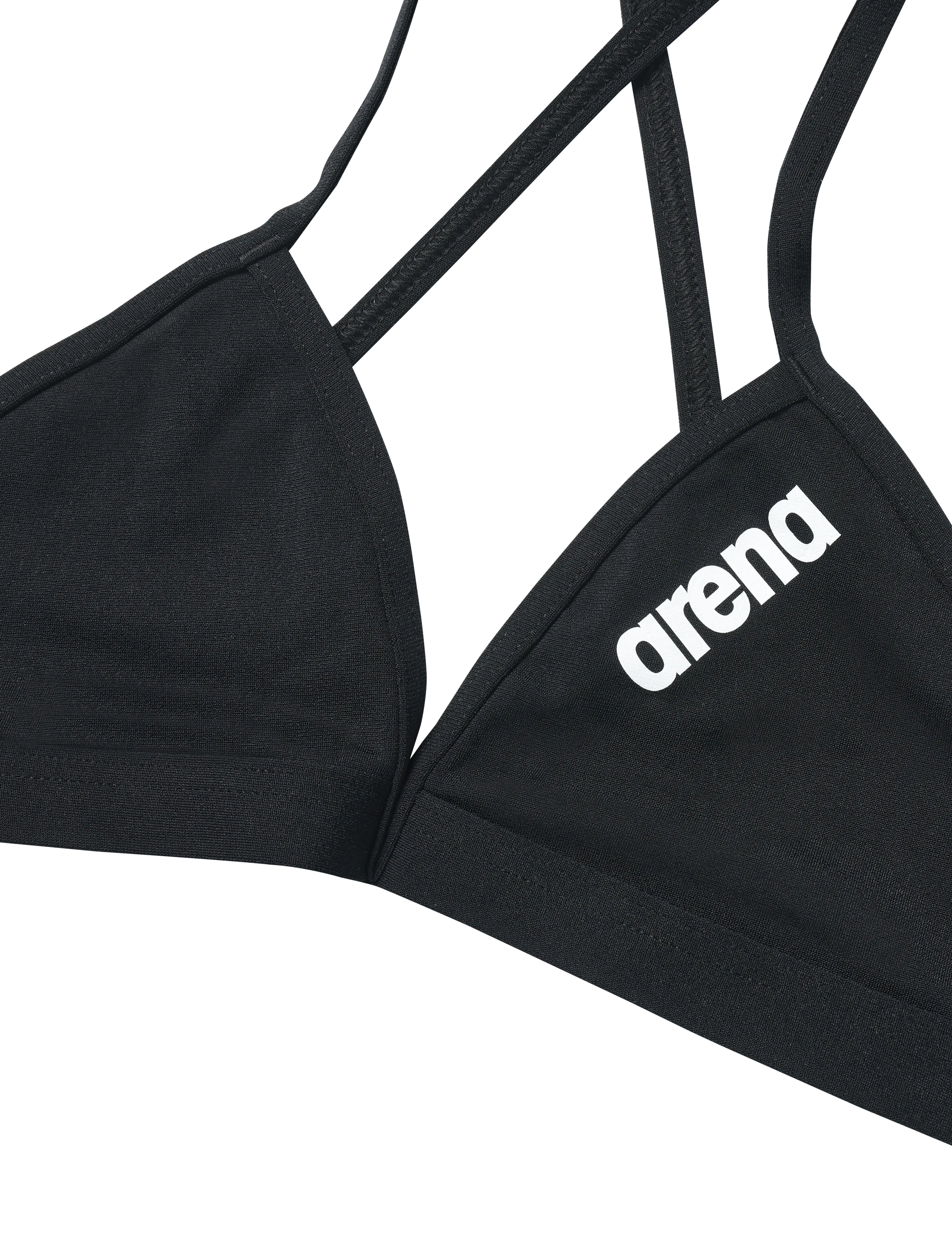 Arena - WOMEN'S TEAM SWIM TOP TIE BACK SOLID - sport-bademode - black-white - 2
