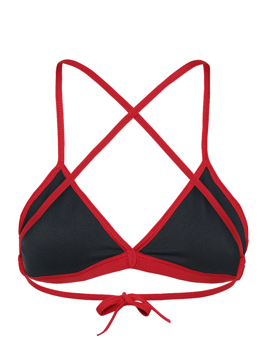Arena - WOMEN'S TEAM SWIM TOP TIE BACK SOLID - sport-bademode - red-white - 1