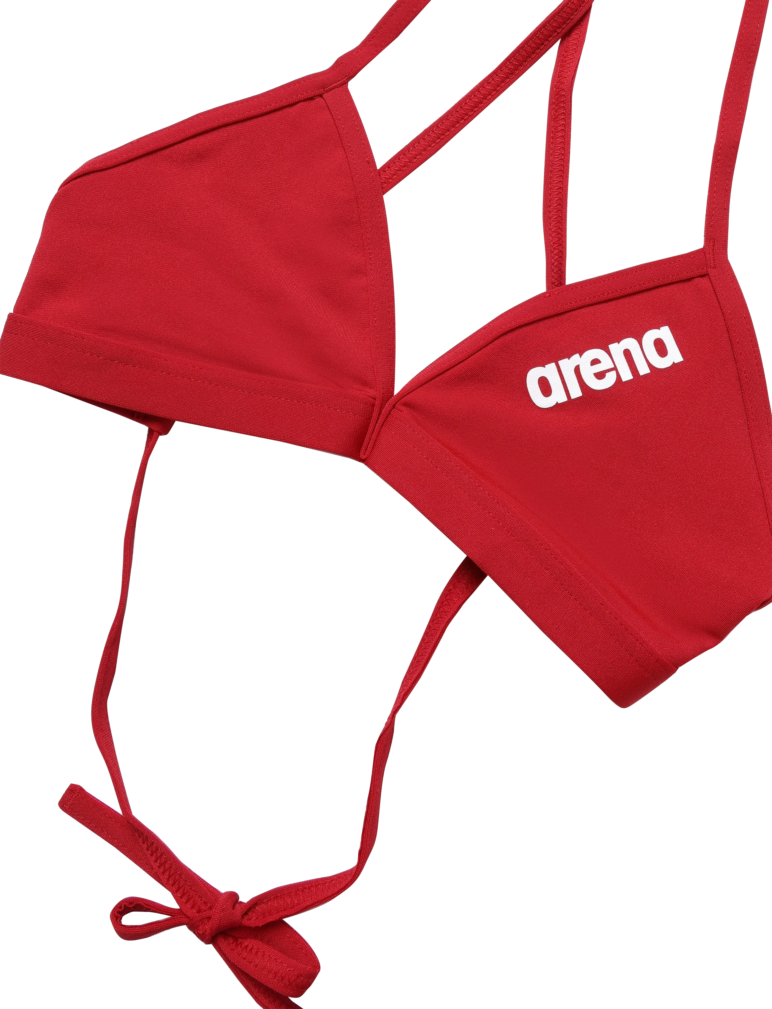 Arena - WOMEN'S TEAM SWIM TOP TIE BACK SOLID - sport-bademode - red-white - 2