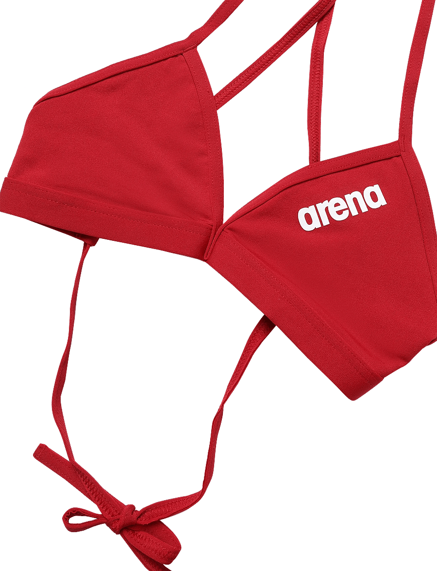 Arena - WOMEN'S TEAM SWIM TOP TIE BACK SOLID - sport-bademode - red-white - 2
