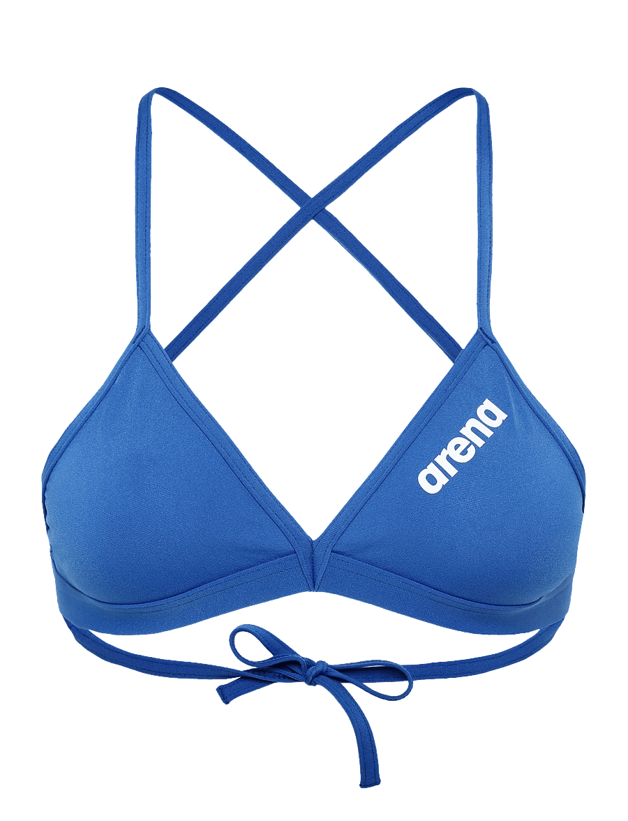 Arena - WOMEN'S TEAM SWIM TOP TIE BACK SOLID - sport-bademode - royal-white - 0