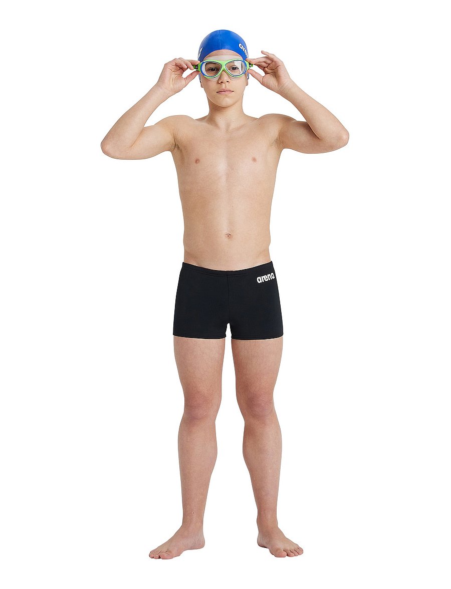 Arena - BOY'S TEAM SWIM SHORT SOLID - badbyxor - black-white - 4