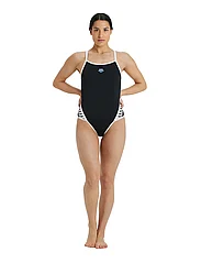 Arena - WOMEN'S ARENA ICONS SUPER FLY BACK SOLID - sports swimwear - black/white - 0