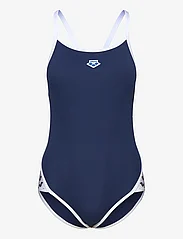 Arena - WOMEN'S ARENA ICONS SUPER FLY BACK SOLID - swimsuits - navy/white - 0