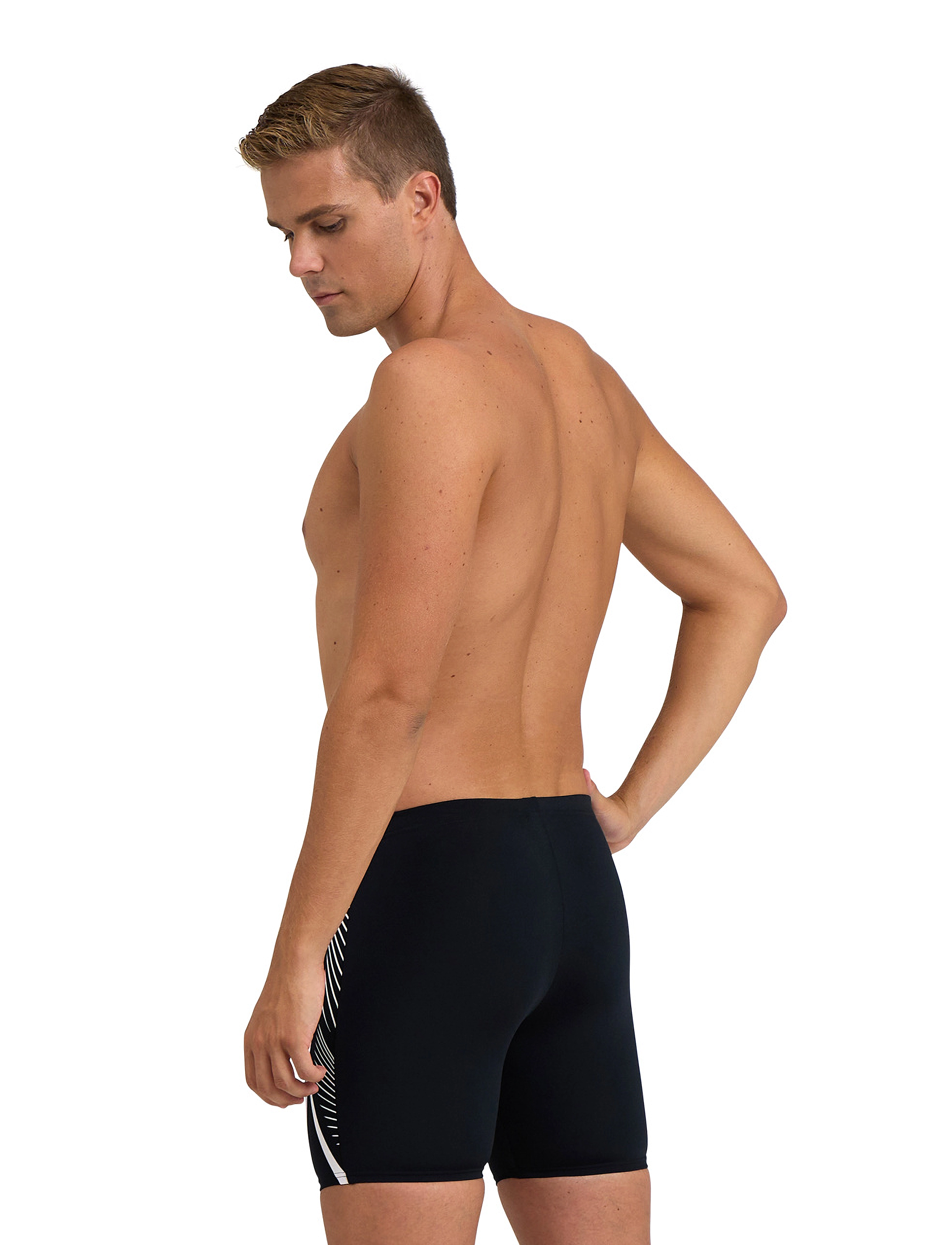 Arena - MEN'S ARENA FEATHER SWIM MID JAMMER - black - 5