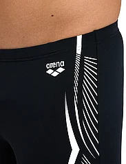 Arena - MEN'S ARENA FEATHER SWIM MID JAMMER BLACK - shorts - black - 6
