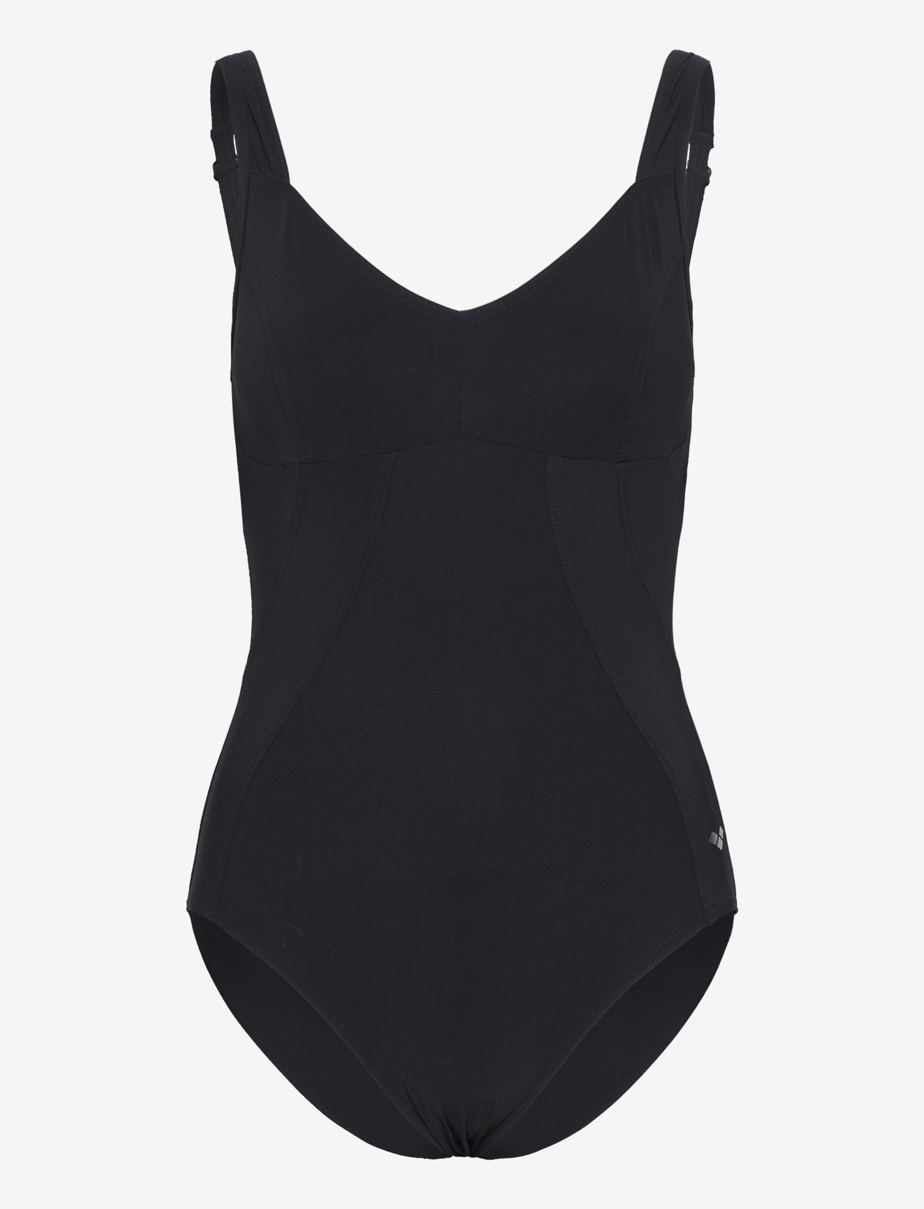 Arena - W VERTIGO ONE PIECE R BLACK - sports swimwear - black - 1
