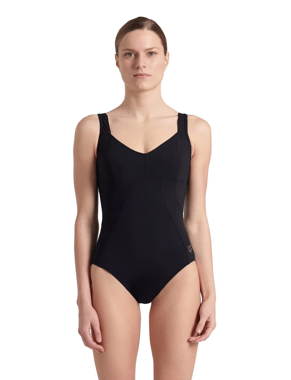 Arena - W VERTIGO ONE PIECE R BLACK - sportiga badkläder - black - 0