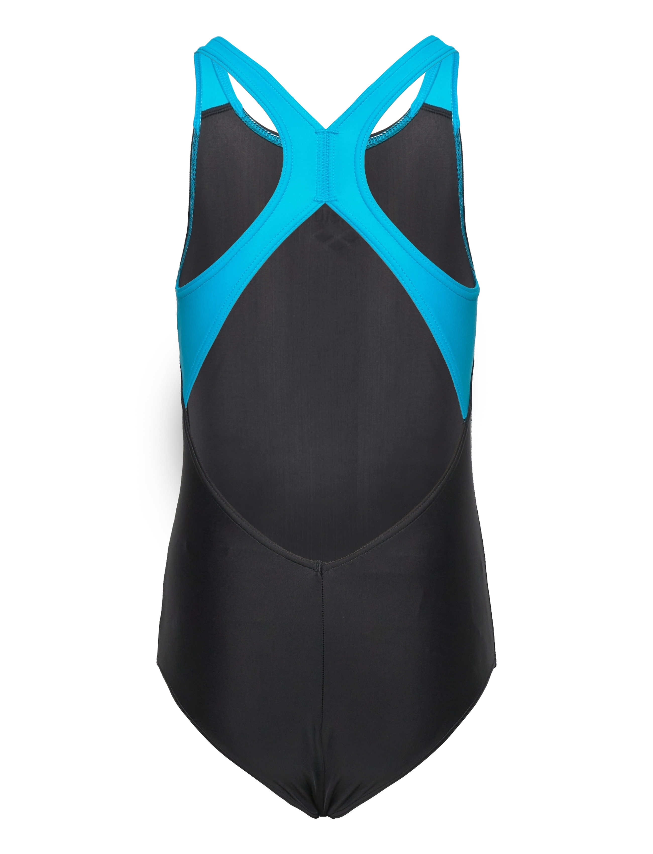 Arena - GIRL'S ARENA VORTEX SWIMSUIT V BACK BLACK-TURQUOIS - black - 2
