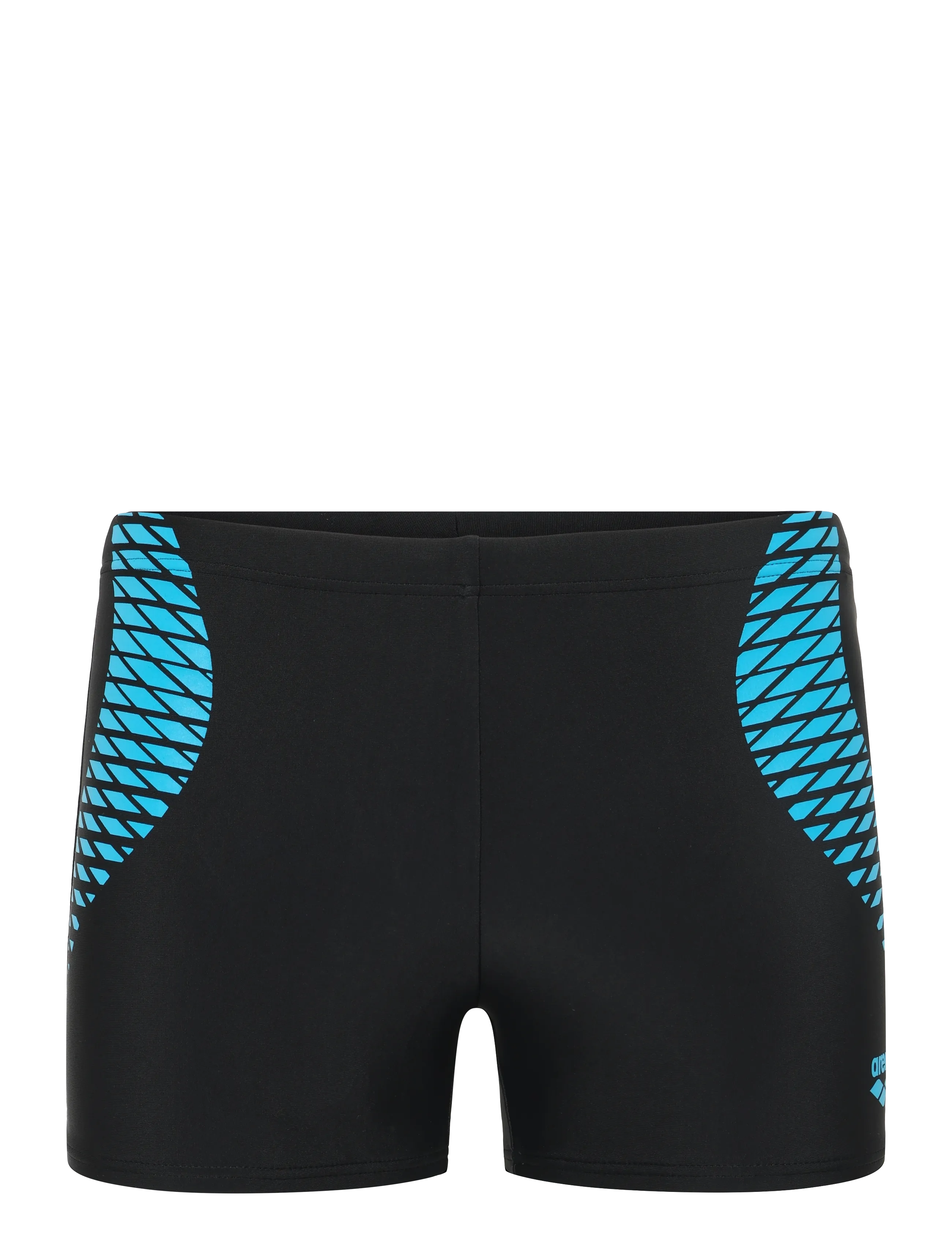 Arena Men's Openings Swim Short Black-Turquoise, 90, Sport Bademode, Schwarz - Shorts, Männerswear